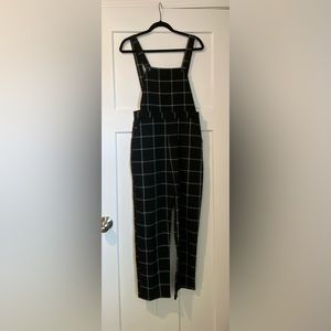 Forever 21 / Black Plaid Jumpsuit / Medium